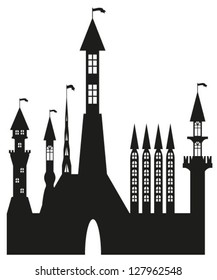 vector castle silhouette