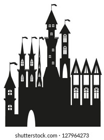 vector castle silhouette