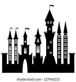 vector castle silhouette