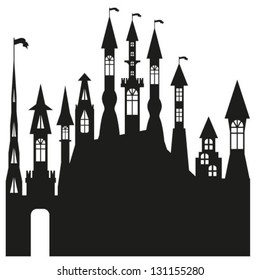 vector castle silhouette