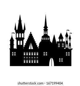 vector castle silhouette