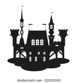 vector castle silhouette