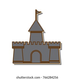 vector castle sticker