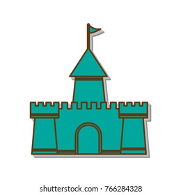 vector castle sticker