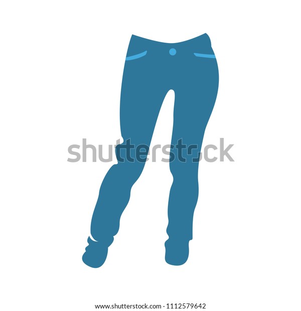 ベクターカジュアルズズボンテンプレート デザインファッションイラスト ズボンシンボル ジーンズパンツ のベクター画像素材 ロイヤリティフリー