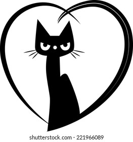 Vector Cat Stock Vector (Royalty Free) 222091312