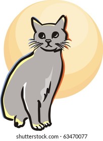 vector cat