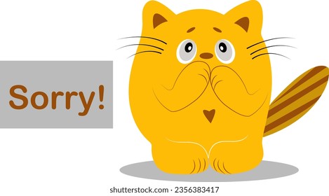 Vector cat is so adorable. doodle and t-shirt using element design