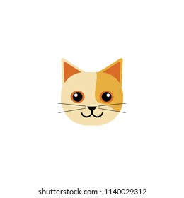 Vector of a cat face design. Animal Pet.