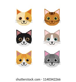 Vector of a cat face design. Animal Pet. Cat Logo Vector