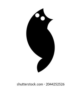 Gato vectorial en estilo de relación dorada