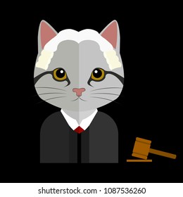 vector of cat judge jobs