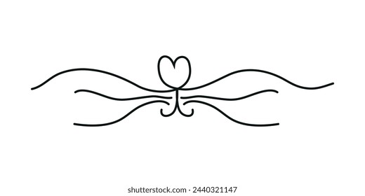 vector cat silhouette heart set for drawing pages