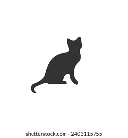 Vector cat silhouette. Icons and illustrations