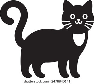 vector cat silhouette illustration designs
