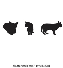 Vector cat silhouette cat logo