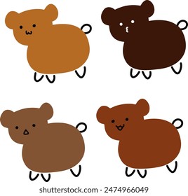Vector Cat with Various Expressions | Doodle Style | Cute and Minimalist