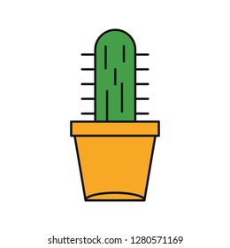 vector catcus plant icon 