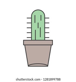 
vector catcus plant icon 
