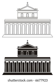 Vector cathedral temple