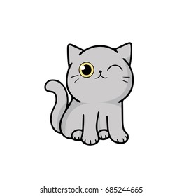 Cat Cartoon Logo Images, Stock Photos & Vectors | Shutterstock