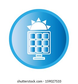Vector cats illustration of solar panel icon
