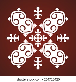 Vector Caucasian ornament sample