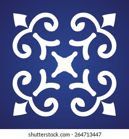 Vector Caucasian ornament sample