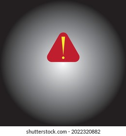 vector caution logo or minimalist flat illustration