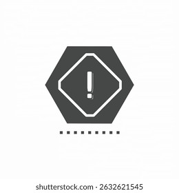 Vector. Caution sign symbol. Icon symbol design template.