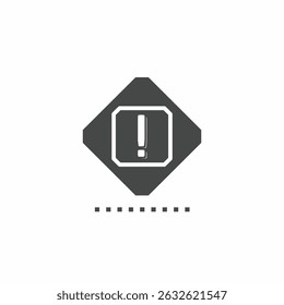 Vector. Caution sign symbol. Icon symbol design template.