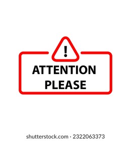 Signo de precaución de vectores con ilustración de texto en fondo blanco..eps