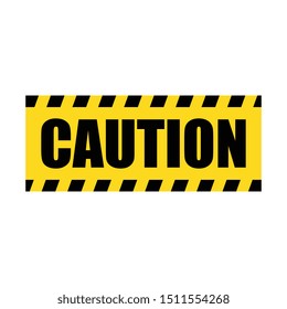 Vector Caution Yellow Police Line Tape