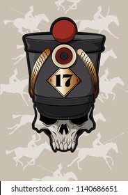 Vector Cavalryman Uhlan's Skull