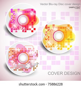 Vector CD cover design. Editable templates.