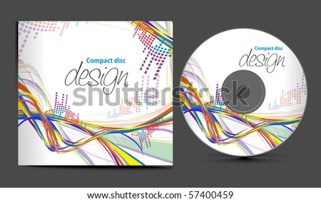 Wacom cintiq 22hd interactive pen display tablet Vector cd cover design template free