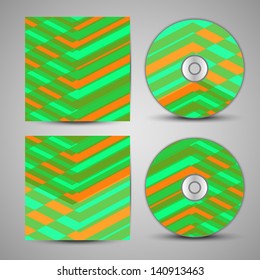 Vector cd cover  set for your design, abstract Illustration.