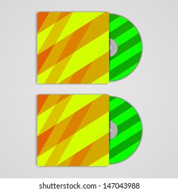 Vector cd cover  set for your design, abstract Illustration.