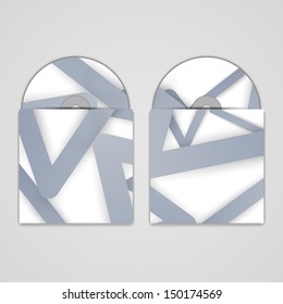 Vector cd cover  set for your design, abstract Illustration.