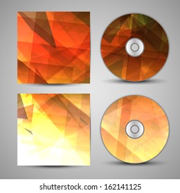 Vector cd cover  set for your design, abstract Illustration.