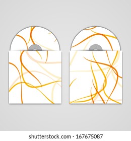Vector cd cover  set for your design, abstract Illustration.