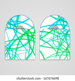 Vector cd cover  set for your design, abstract Illustration.