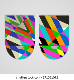 Vector cd cover  set for your design, abstract Illustration.