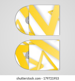 Vector cd cover  set for your design, abstract Illustration.