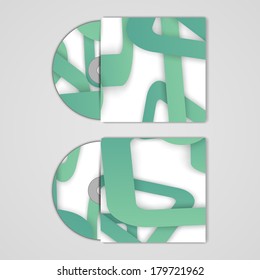 Vector cd cover  set for your design, abstract Illustration.