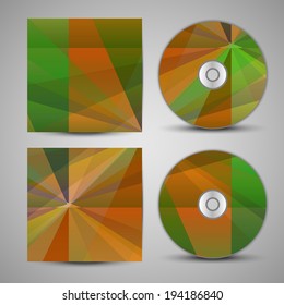 Vector cd cover  set for your design, abstract Illustration.