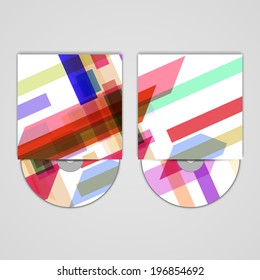 Vector cd cover  set for your design, abstract Illustration.