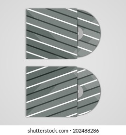 Vector cd cover  set for your design, abstract Illustration.