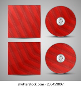 Vector cd cover  set for your design, abstract Illustration.
