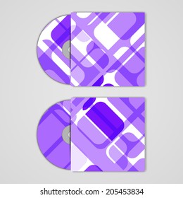 Vector cd cover  set for your design, abstract Illustration.